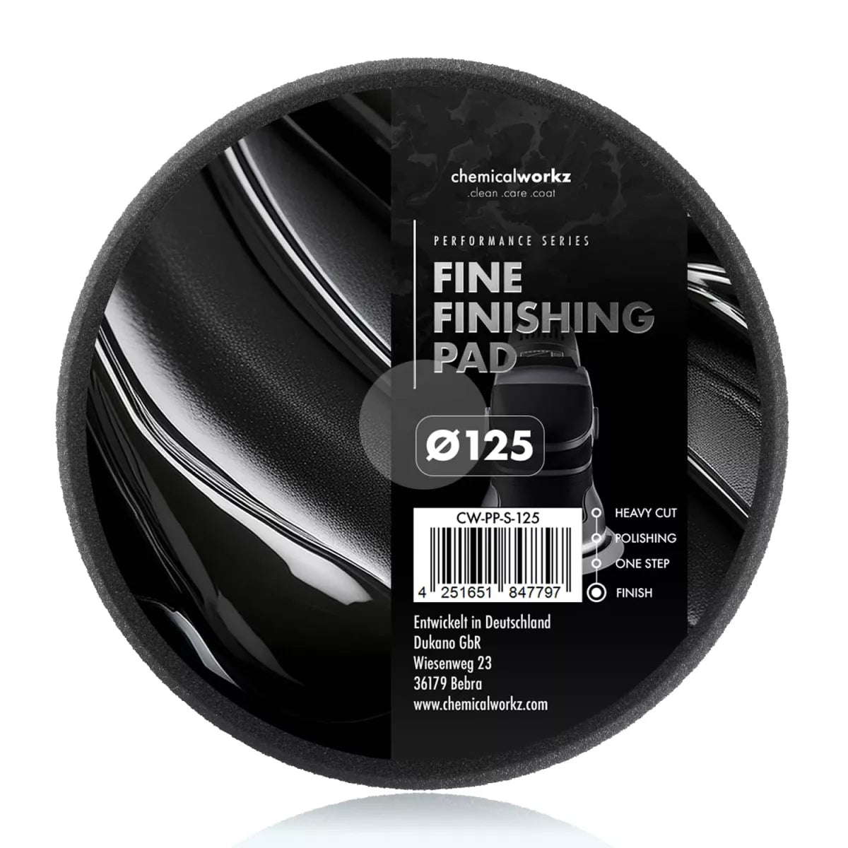Chemicalworkz Fine Finishing Performance Pad 125mm - IČNERP